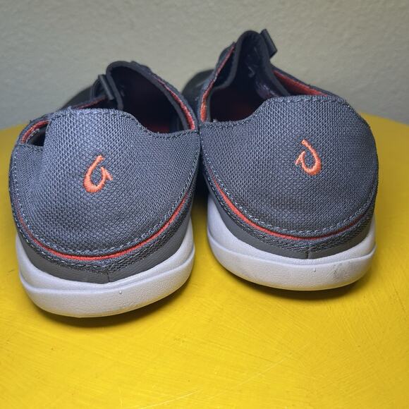 Olukai Moku Pae Men\'s Slip-On 9.5 Gray Orange main image 6